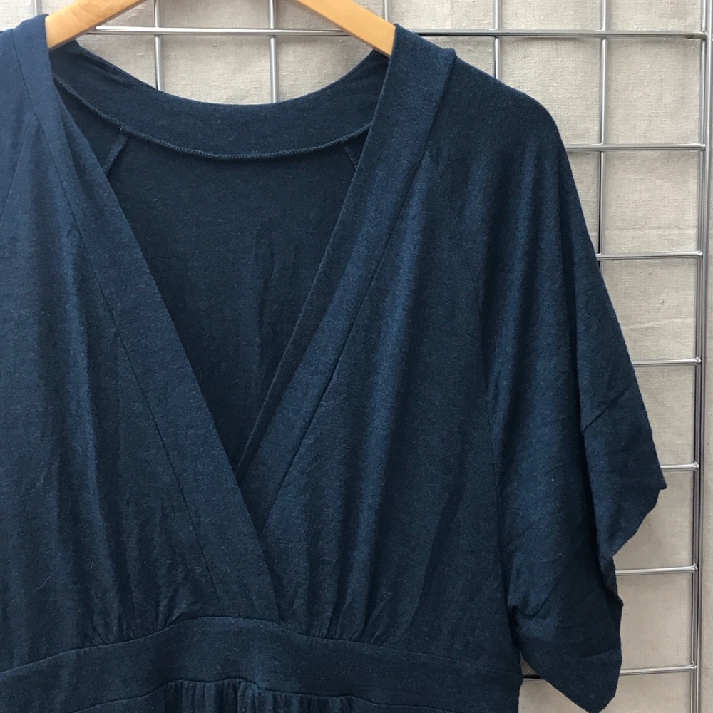 Anthropologie Navy Blue Maxi Dress